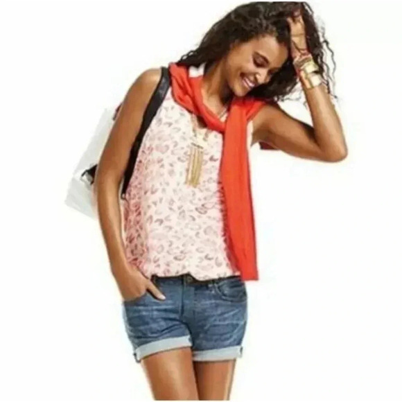 CAbi 267 Flirty Coral Animal Print Cami Top Size Small - Picture 2 of 10
